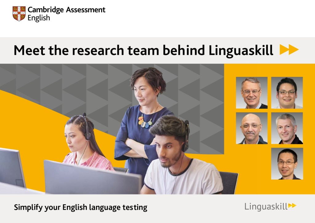 劍橋領思英檢ai出題研發團隊 cambridge linguaskill team