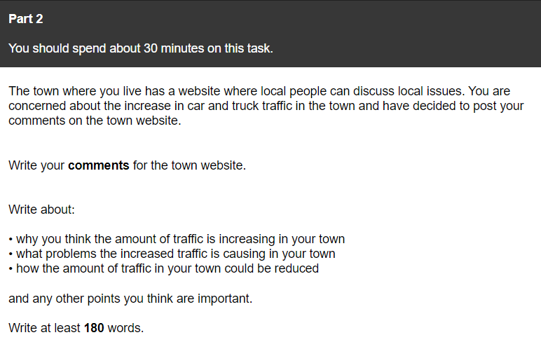 領思寫作題目Part 2